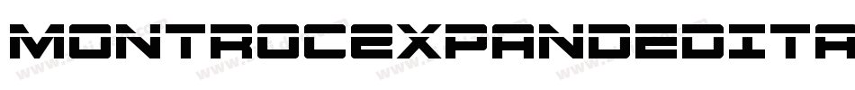 MontrocExpandedItalic-m9L2字体转换