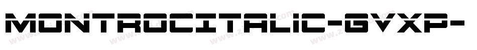 MontrocItalic-gVxp字体转换