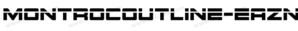 MontrocOutline-eAZn字体转换