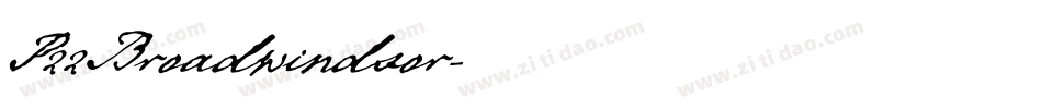 P22Broadwindsor字体转换