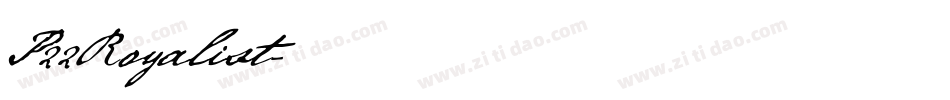 P22Royalist字体转换
