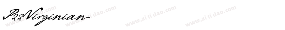 P22Virginian字体转换