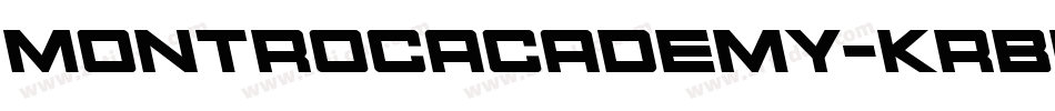 MontrocAcademy-KrBl字体转换