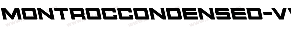 MontrocCondensed-vw34字体转换