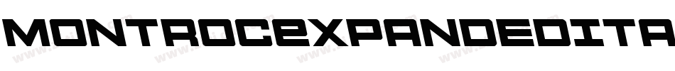 MontrocExpandedItalic-m9L2字体转换