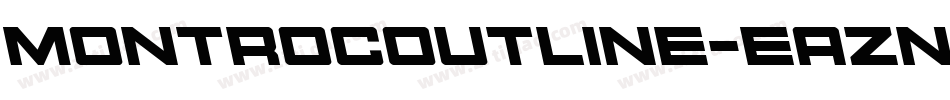 MontrocOutline-eAZn字体转换