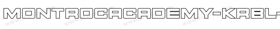 MontrocAcademy-KrBl字体转换