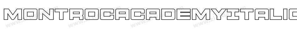 MontrocAcademyItalic-2o7e字体转换