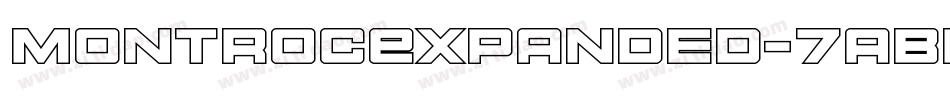 MontrocExpanded-7aBB字体转换