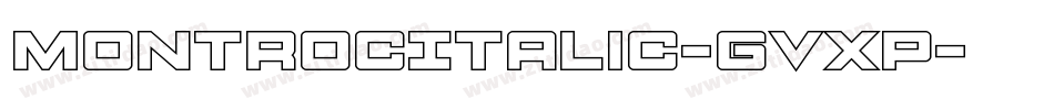 MontrocItalic-gVxp字体转换