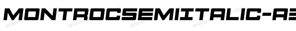 MontrocSemiItalic-a3xg字体转换
