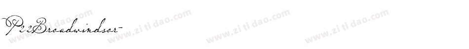P22Broadwindsor字体转换