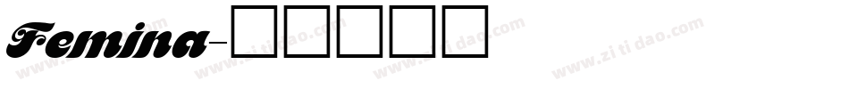 Femina字体转换