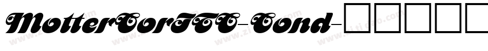 MotterCorITC-Cond字体转换