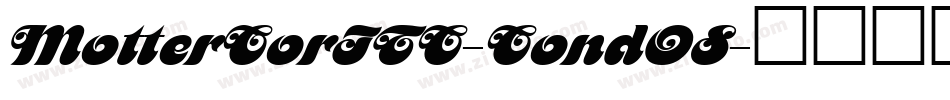 MotterCorITC-CondOS字体转换