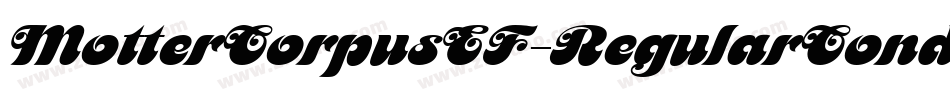 MotterCorpusEF-RegularCond字体转换