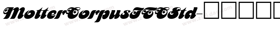 MotterCorpusITCStd字体转换