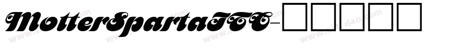MotterSpartaITC字体转换