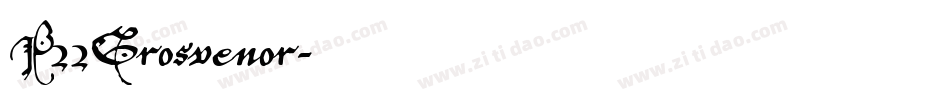 P22Grosvenor字体转换