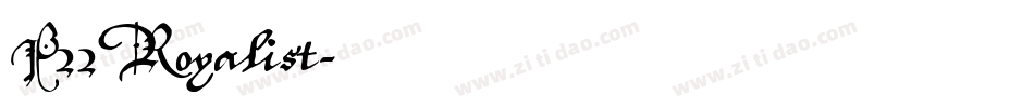 P22Royalist字体转换