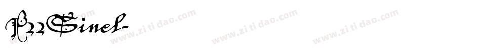 P22Sinel字体转换