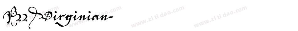 P22Virginian字体转换