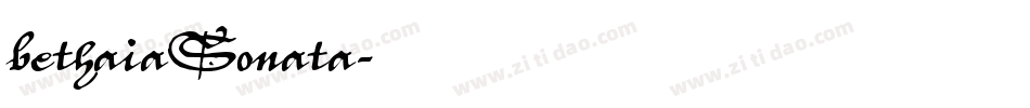 bethaiaSonata字体转换