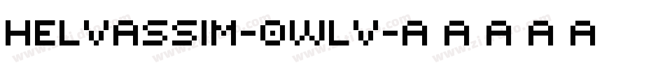 Helvassim-0WLv字体转换