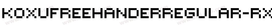 KoxuFreehanderRegular-RxLv字体转换