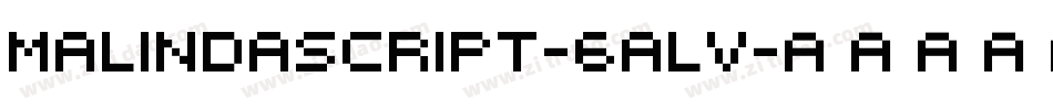 Malindascript-6ALv字体转换