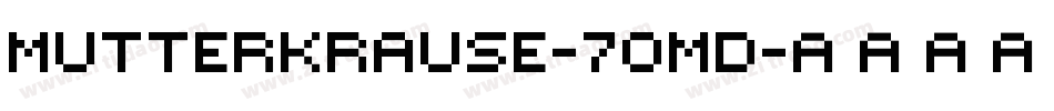 MutterKrause-7oMD字体转换