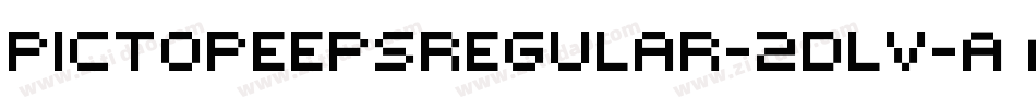 PictopeepsRegular-2DLv字体转换