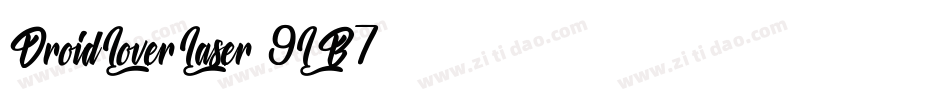 DroidLoverLaser-9LB7字体转换