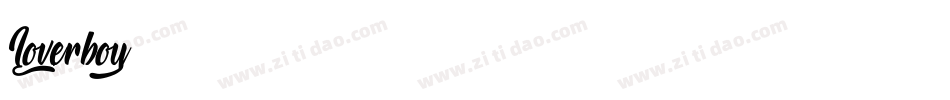 Loverboy字体转换