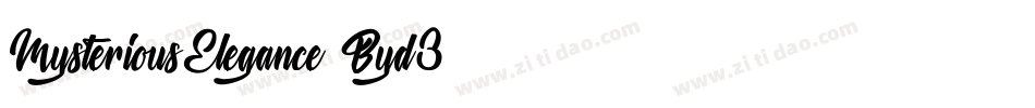 MysteriousElegance-Byd3字体转换