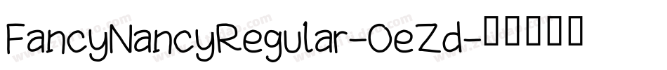 FancyNancyRegular-OeZd字体转换