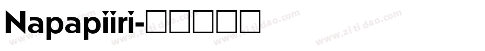 Napapiiri字体转换