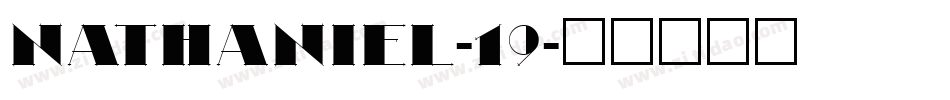 Nathaniel-19字体转换