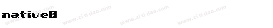 native字体转换