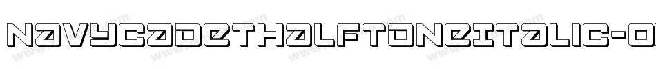 NavyCadetHalftoneItalic-OX34字体转换