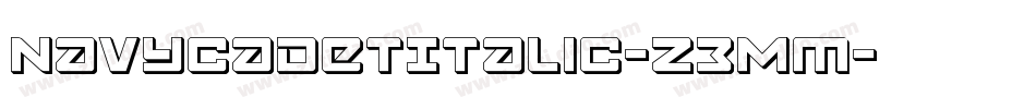 NavyCadetItalic-Z3Mm字体转换
