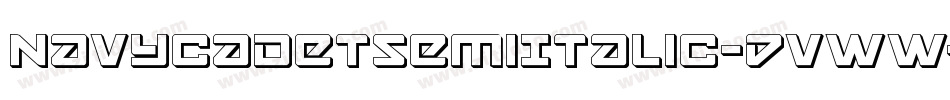 NavyCadetSemiItalic-DvWW字体转换