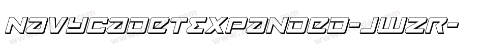 NavyCadetExpanded-jwZR字体转换