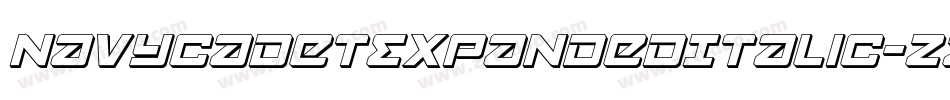 NavyCadetExpandedItalic-zZd0字体转换