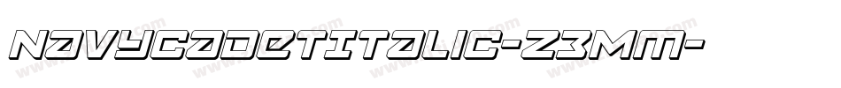 NavyCadetItalic-Z3Mm字体转换