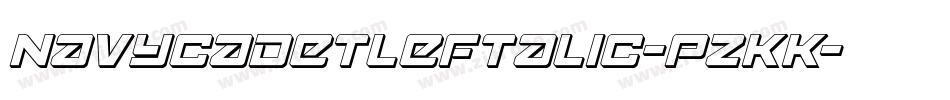 NavyCadetLeftalic-pzKK字体转换