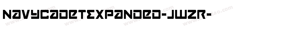 NavyCadetExpanded-jwZR字体转换