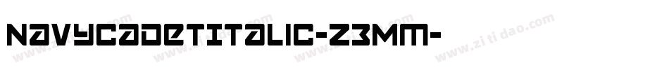 NavyCadetItalic-Z3Mm字体转换