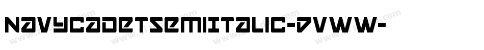 NavyCadetSemiItalic-DvWW字体转换