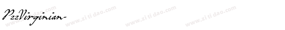 P22Virginian字体转换